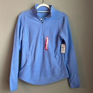 bcg Women Quarter Zip Fleece Small Blue New with Tags
